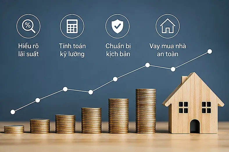 Lộ trình vay mua nhà an toàn hiểu rõ lãi suất tính toán kỹ lưỡng